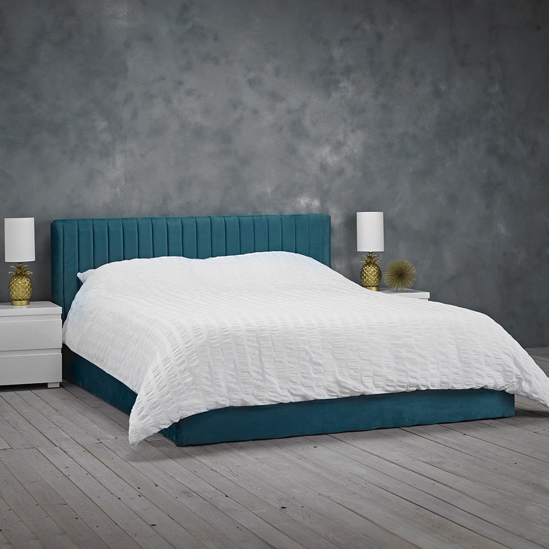 Berlin Teal King Bed