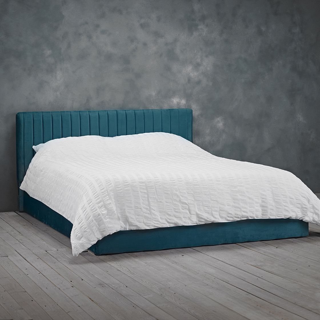 Berlin Teal King Bed