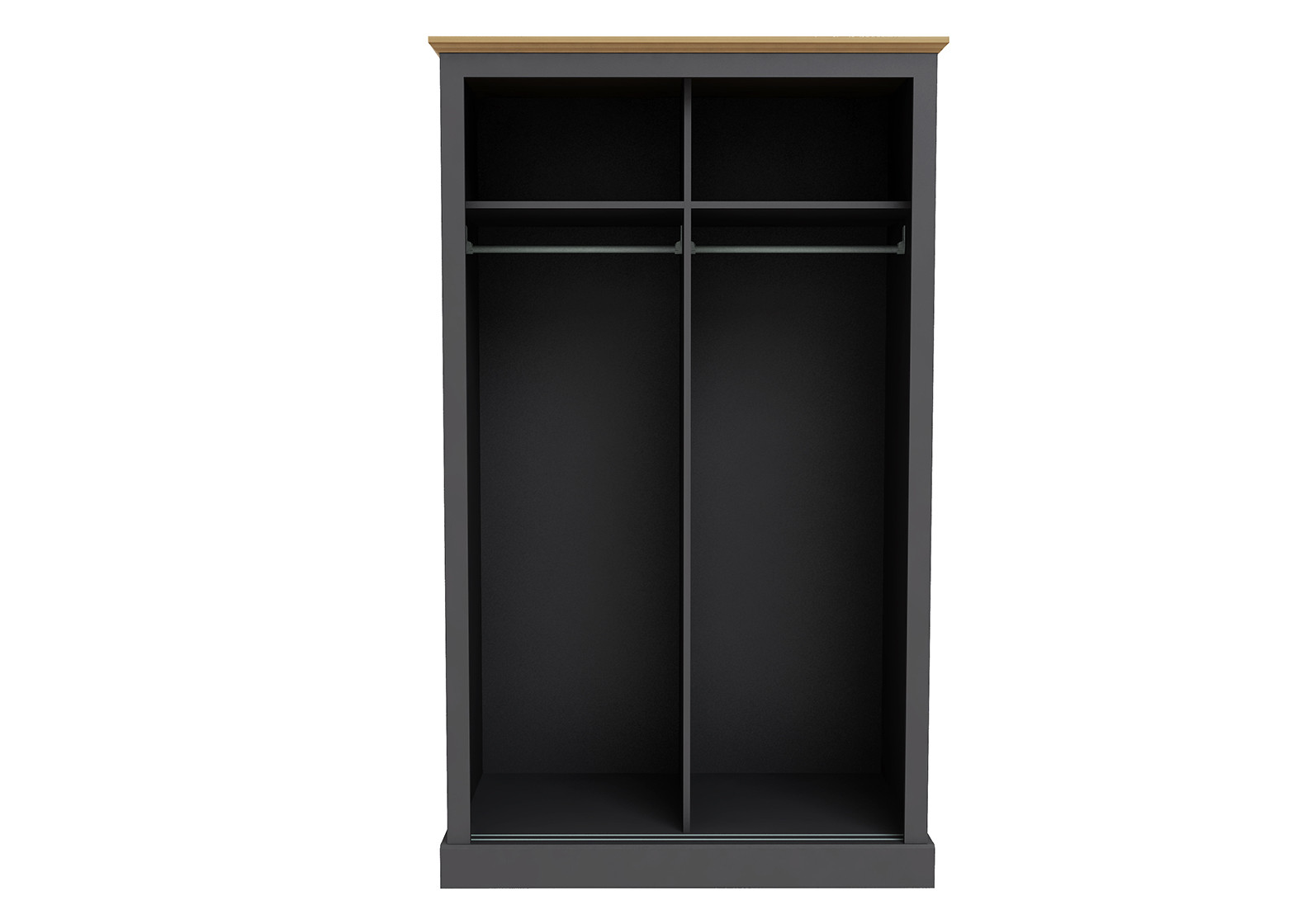 Devon Charcoal Double Sliding Wardrobe