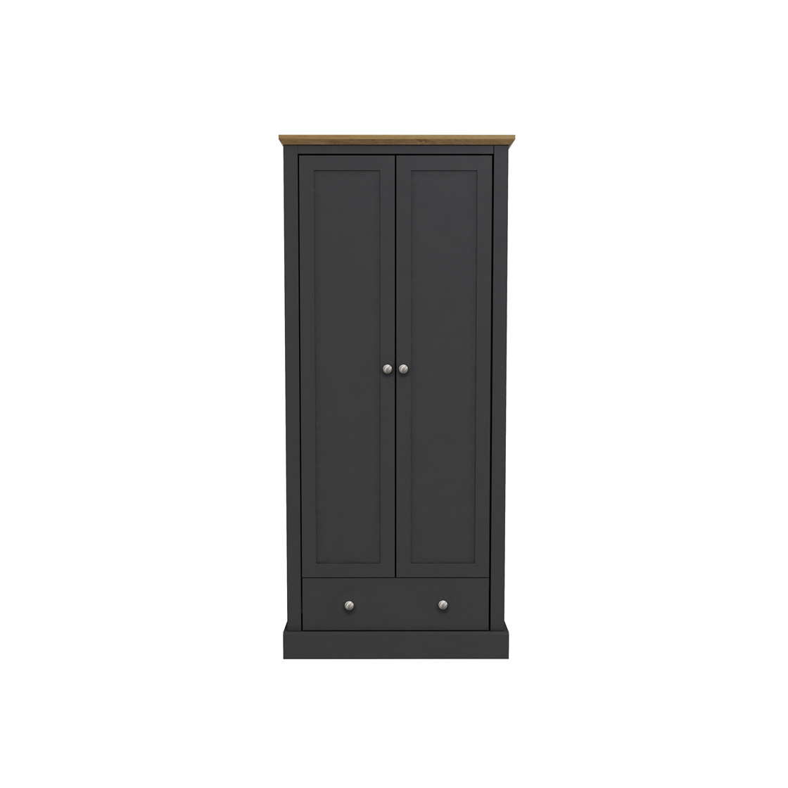 Devon Charcoal Double Wardrobe