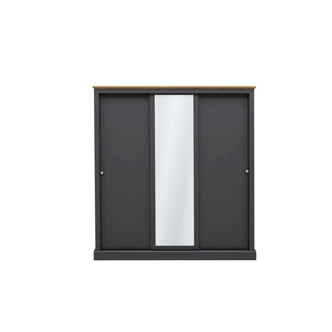 Devon Charcoal Triple Sliding Wardrobe