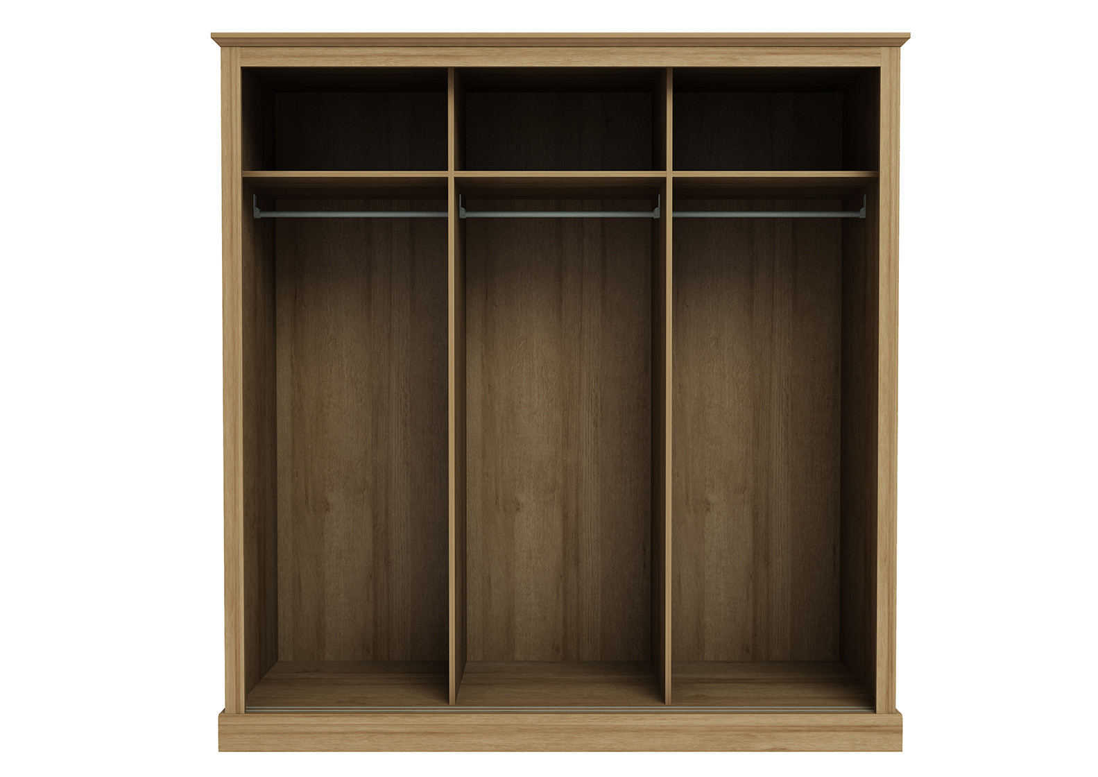 Devon Oak Triple Sliding Wardrobe