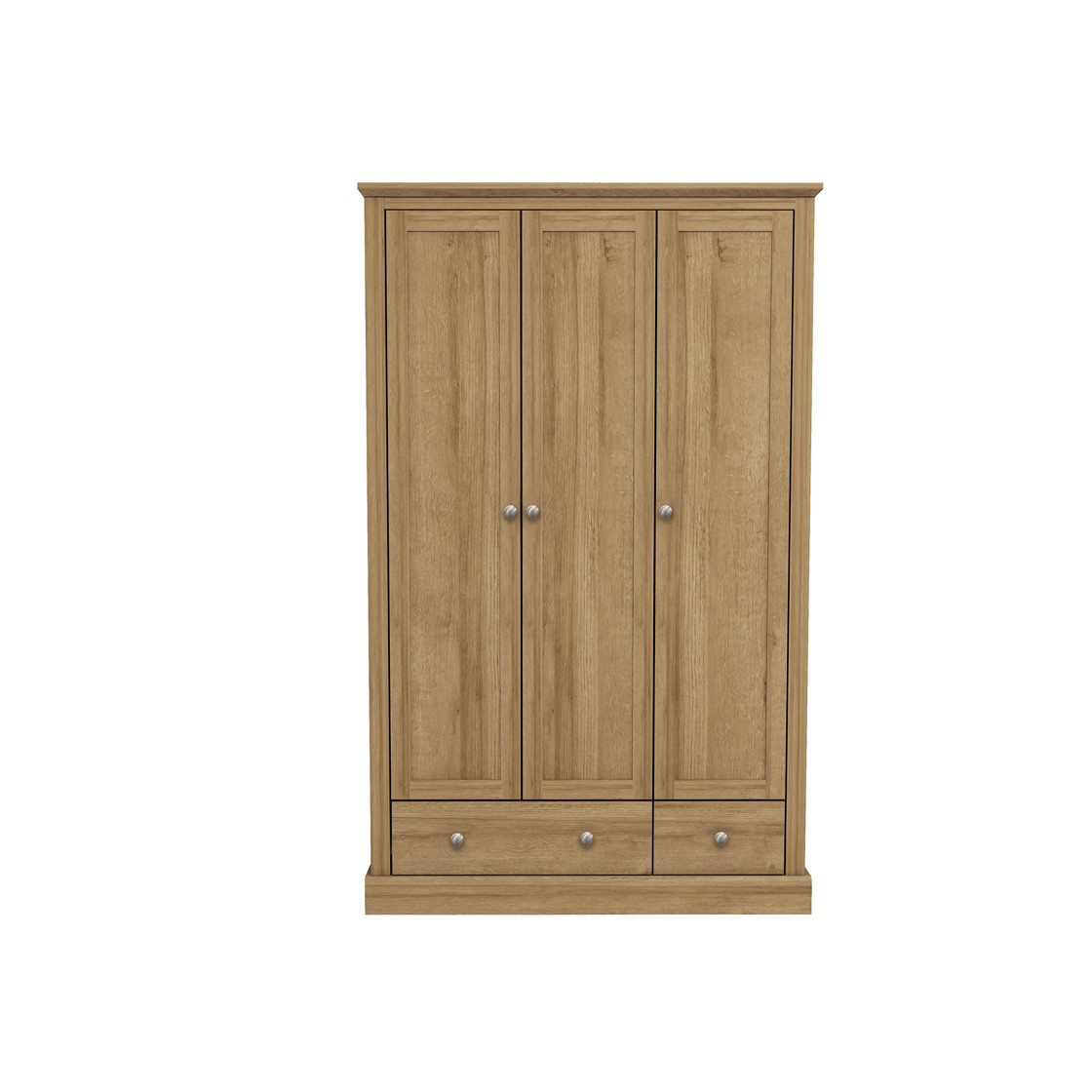 Devon Oak Triple Wardrobe