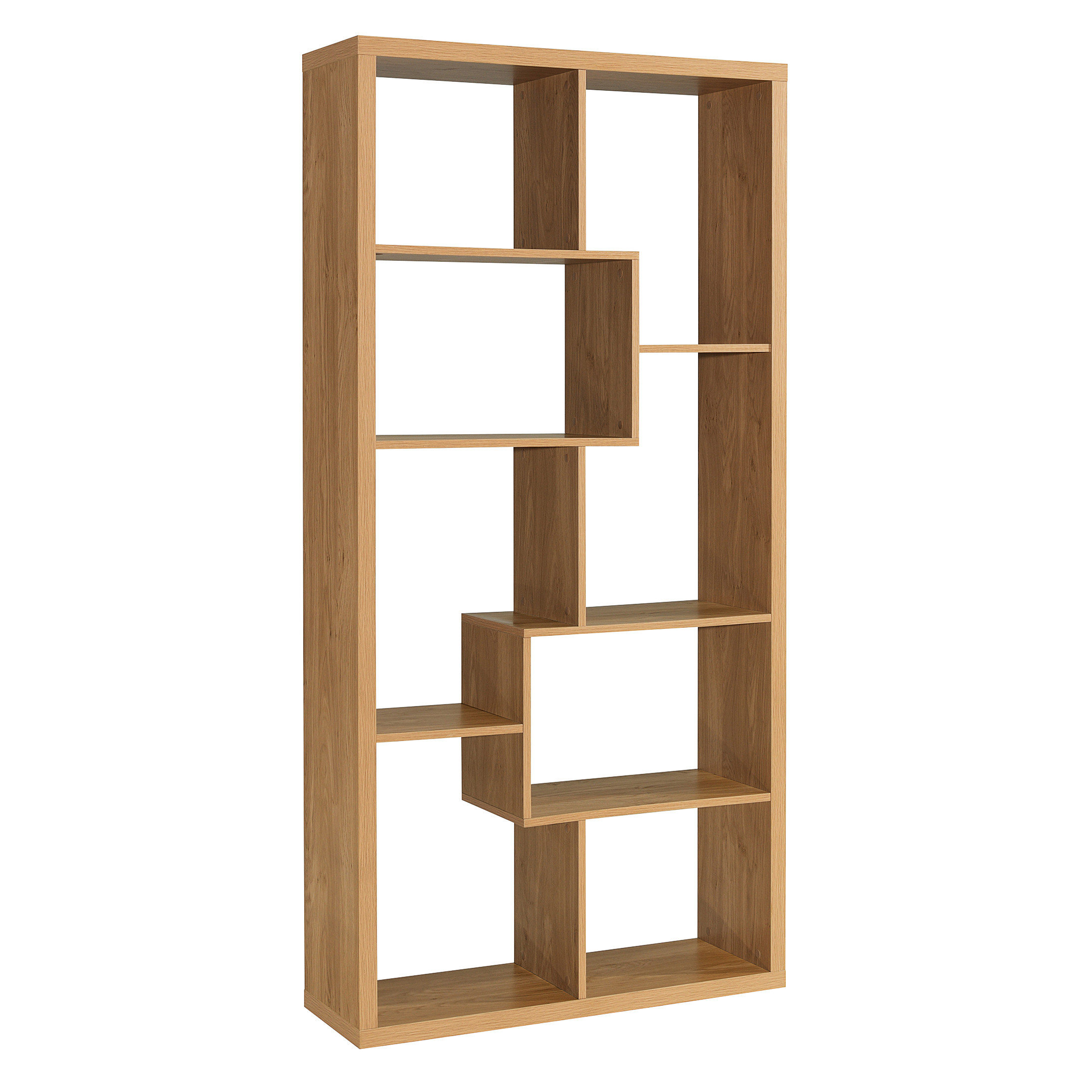 Quebec Light Oak Shelving Unit