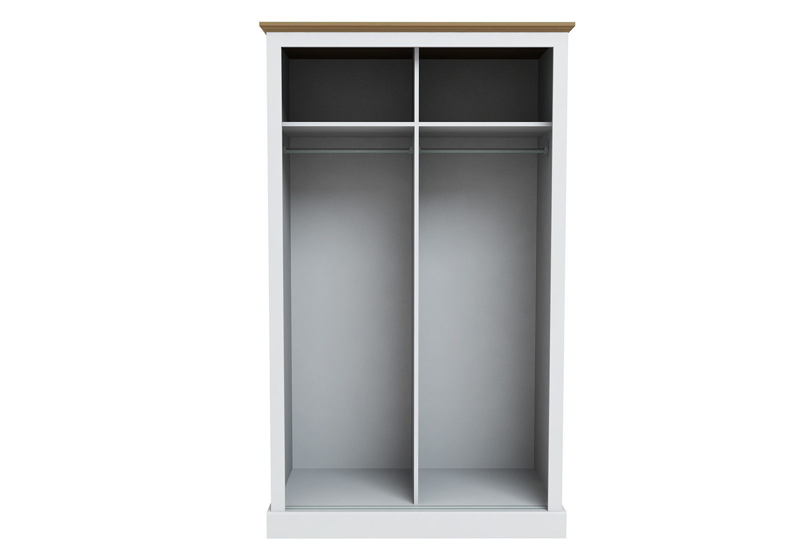 Devon White Double Sliding Wardrobe