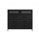 Edison Black Chest of Drawers