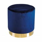 Lara Pouffe Royal Blue Velvet (Pack of 1)