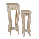 Provence Plant stand set of 2 Weathered Oak